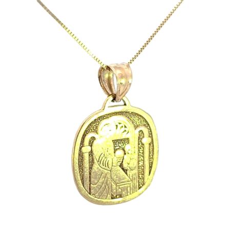 10K Real Gold First Communion Small Charm with Box Chain