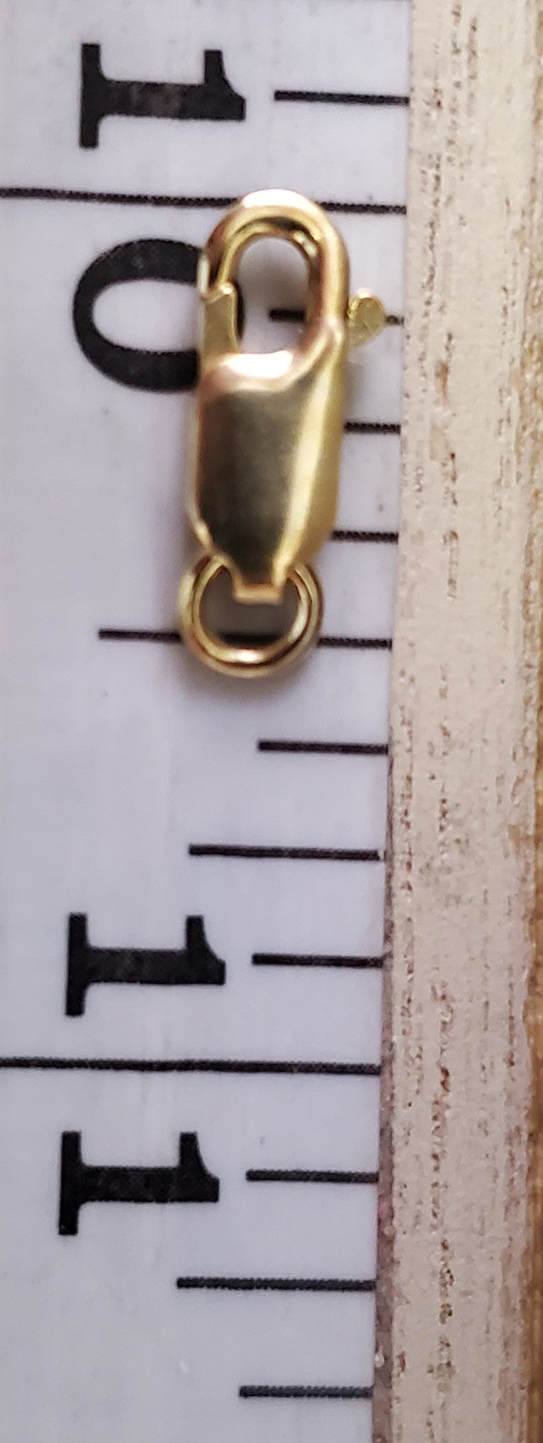 10K Real Gold Lobster Claw Clasp Half Inch