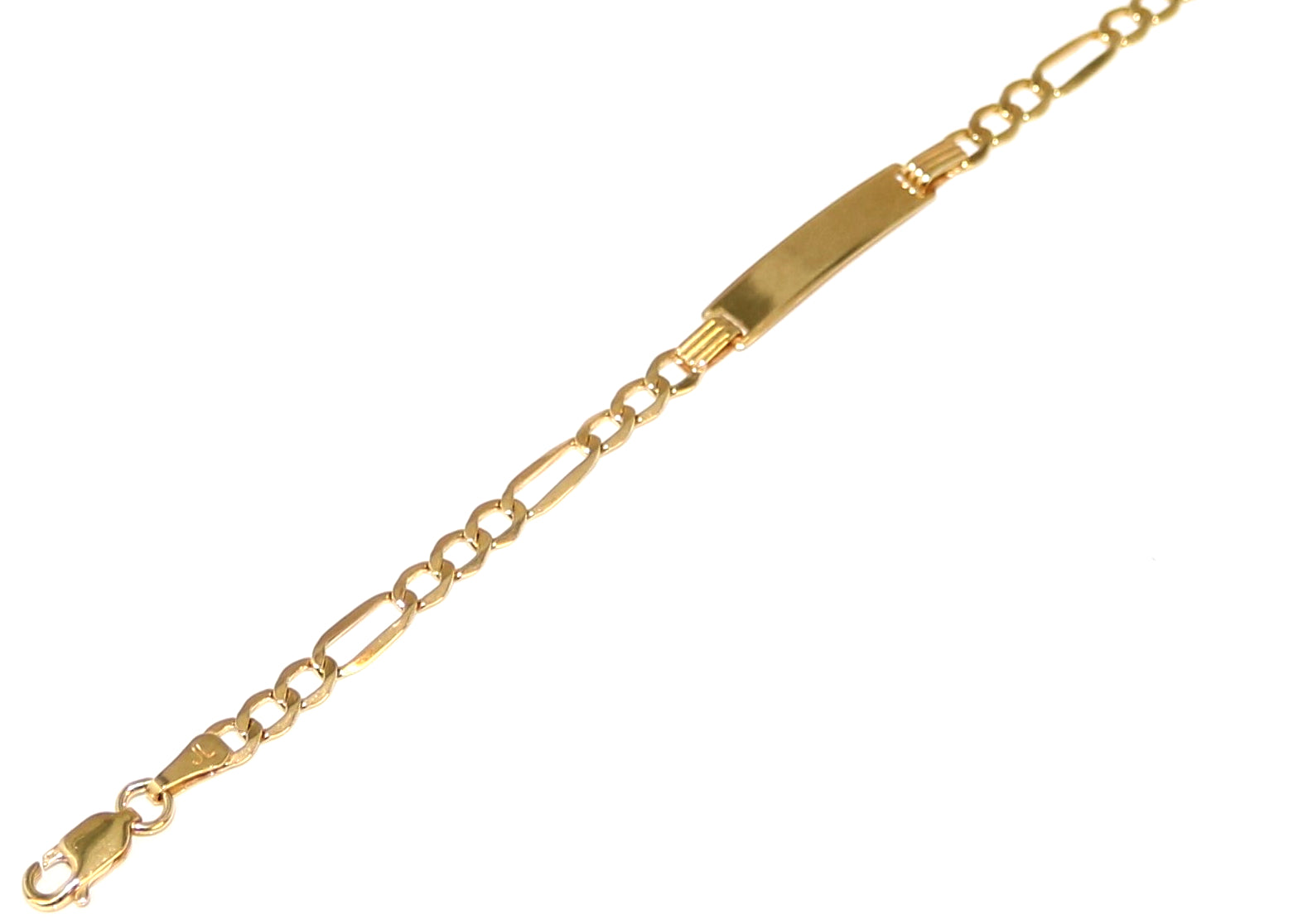 10K Gold Figaro ID Bracelet