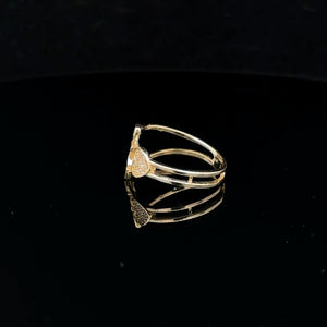 10K Real Gold Love Heart Ring
