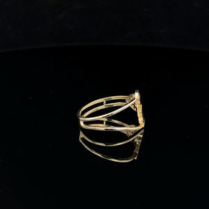 10K Real Gold Love Heart Ring