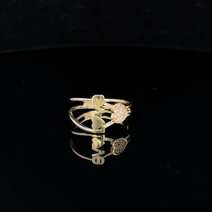 10K Real Gold Love Heart Ring