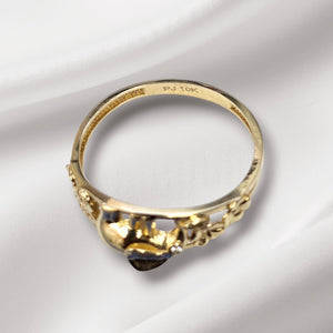 10K Real Gold Fancy Elephant Ring