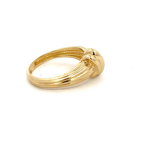 10K Real Gold Front Swirl Ring