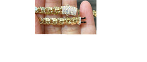 Real 10K Hollow Chino Necklace Chain & Bracelets