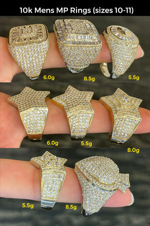10k Real Gold Mens MP Rings