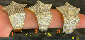 10k Real Gold Mens MP Rings