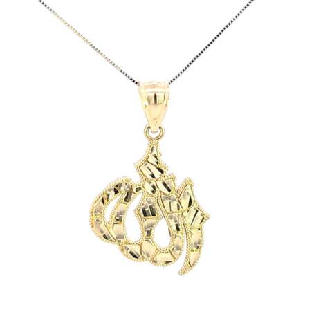 10K Real Gold DC Allah Big Charm