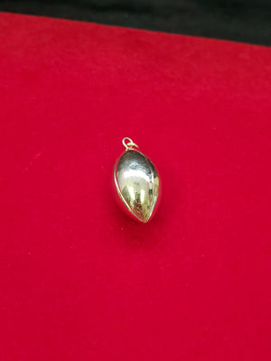 10K Solid Real Yellow Gold Rugby Ball Football Pendant Charm with Box Chain