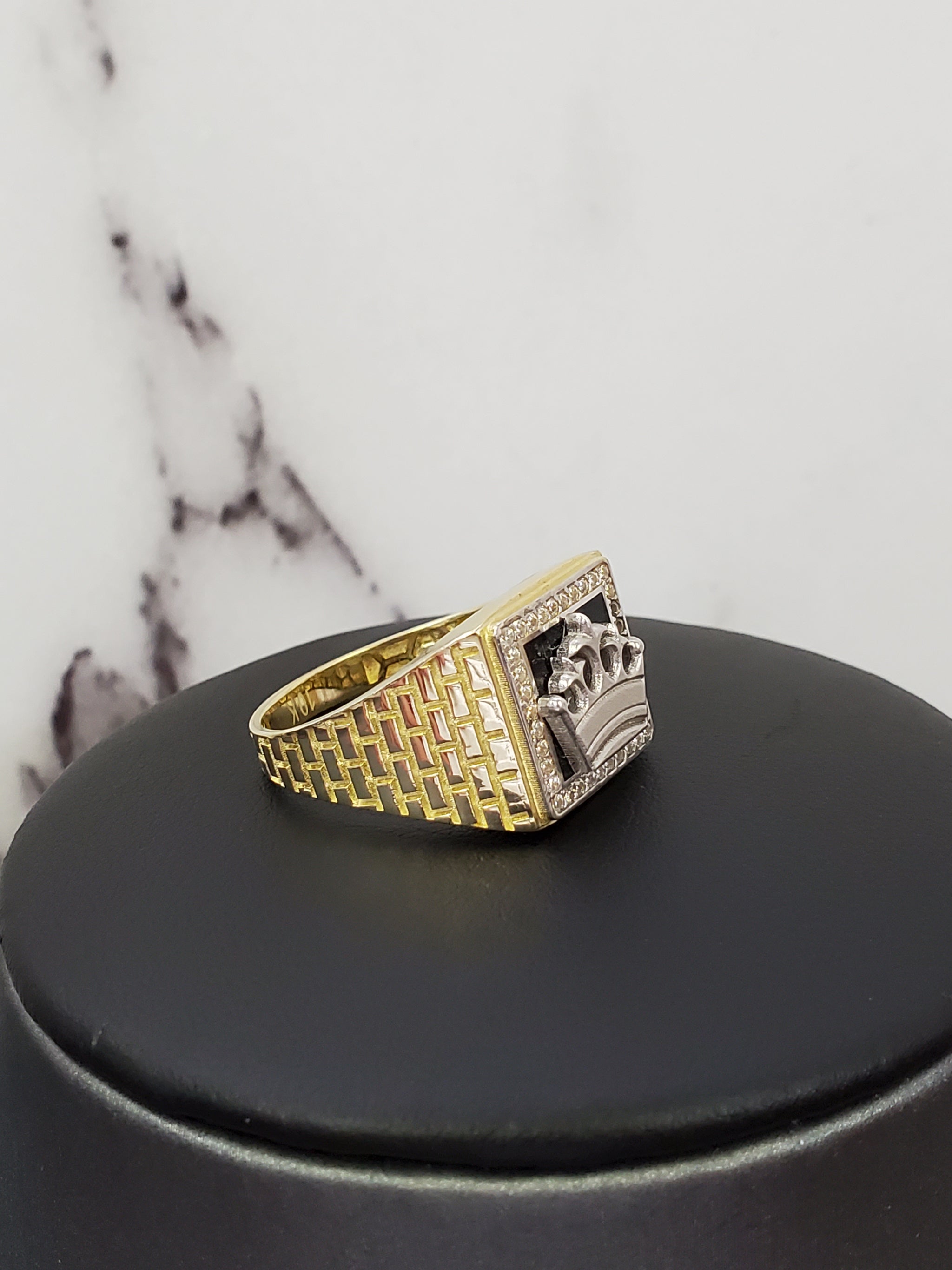 Black onyx square ring discount