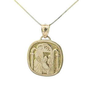 10K Real Gold First Communion Small Charm with Box Chain