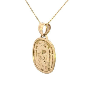 10K Real Gold First Communion Small Charm with Box Chain