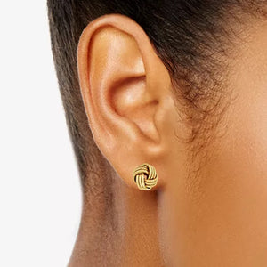 10k Real Gold Love Knot Earrings