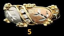 10k Real Gold Fancy Tri Color Rings