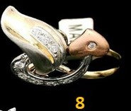 10k Real Gold Fancy Tri Color Rings
