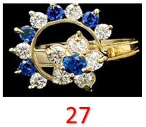 10k Real Gold Motion Rings CZ Ring