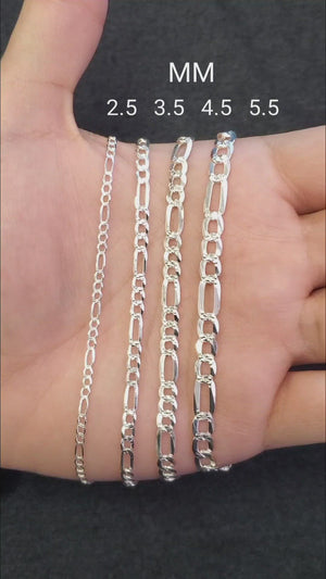 925 Silver Figaro Chain