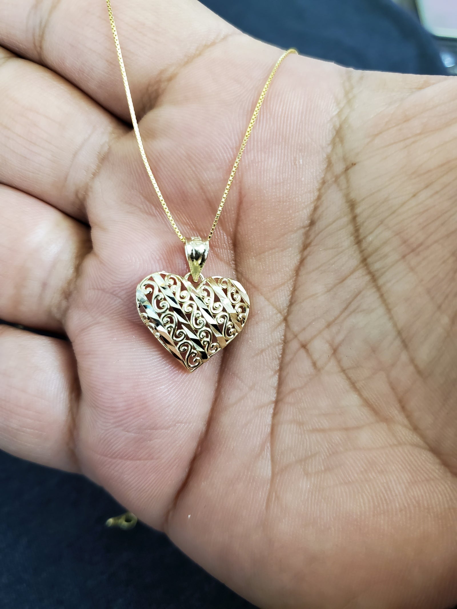10K Gold Heart charm