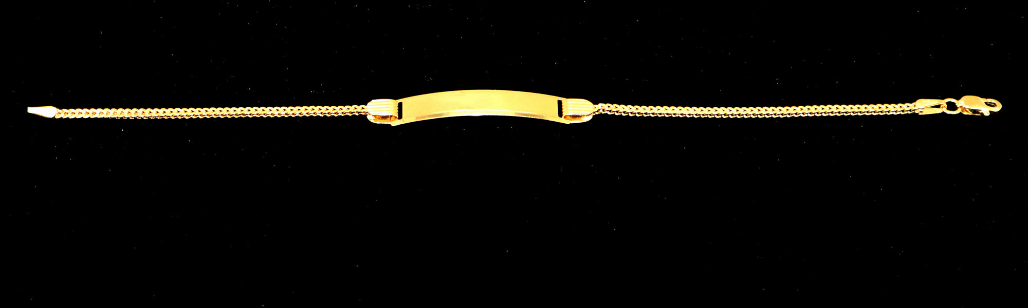 10K Gold Franco ID Bracelet 