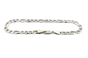 925 Silver  Figaro Bracelet