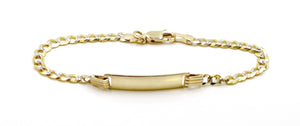 10K Gold Cuban ID Bracelet