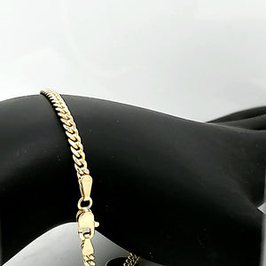 10K Gold Miami Cuban Anklet