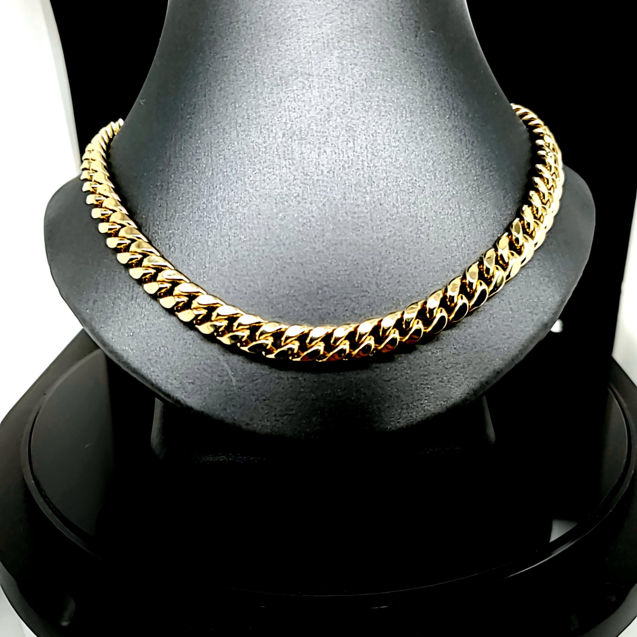 Mens 10k gold deals cuban link chain