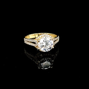 14K Gold Solitaire Ring