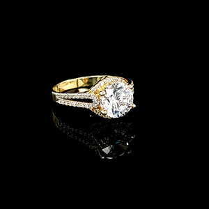 14K Gold Solitaire Ring