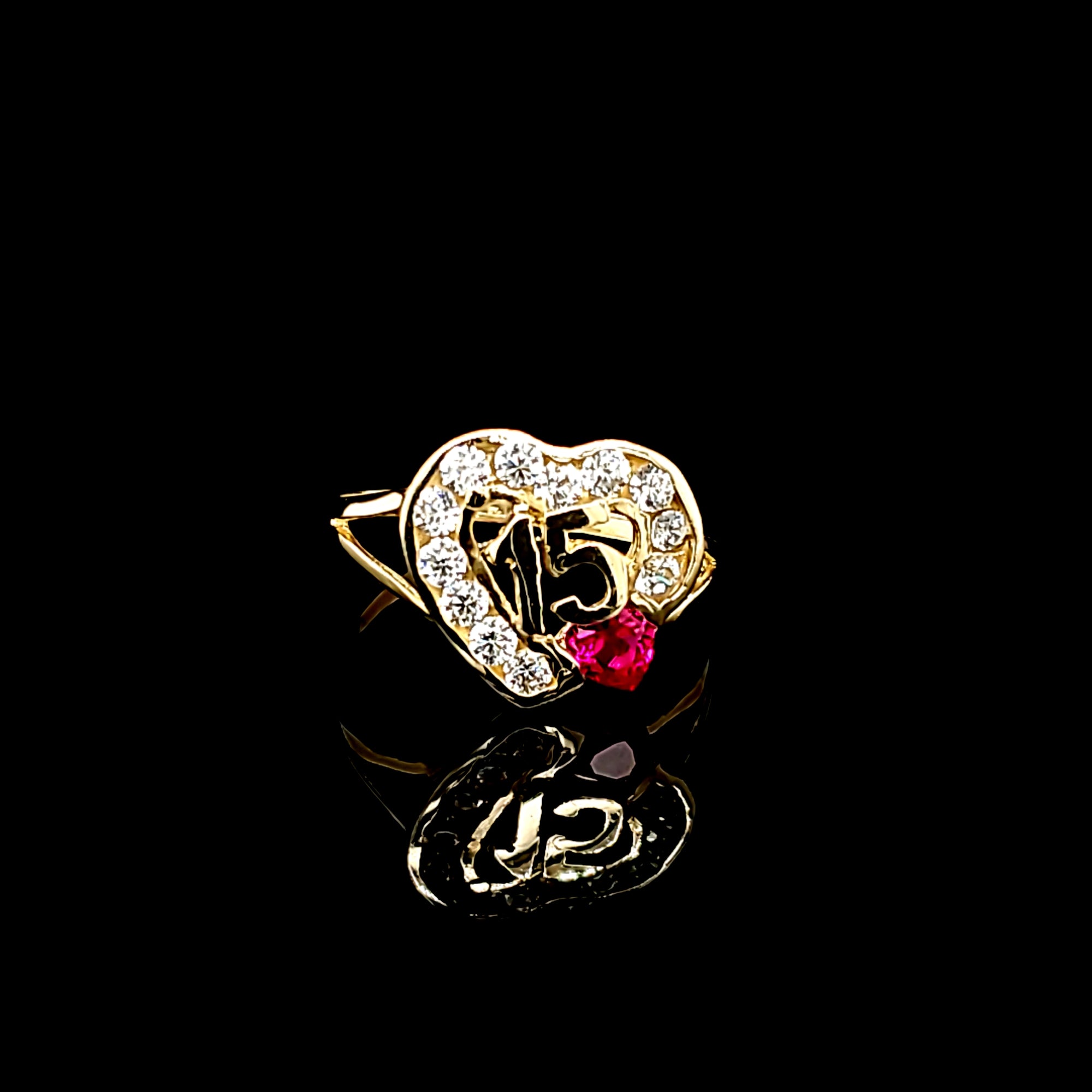 14K Gold Heart Ring