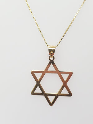 10K  Gold Star of David Charm