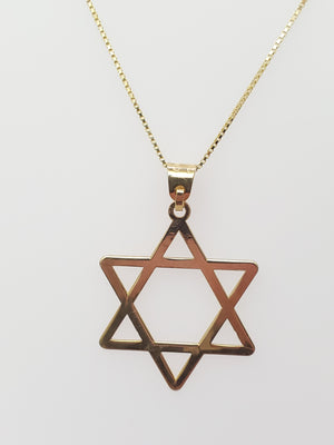 10K  Gold Star of David Charm