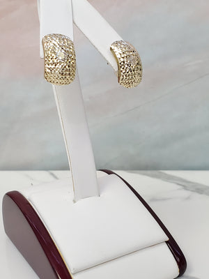10K Gold French Clip Earrings 