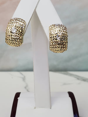 10K Gold French Clip Earrings 