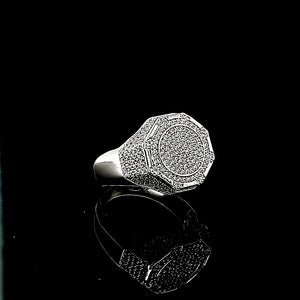 925 Silver Hexagone Ring