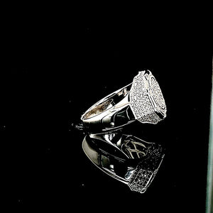 925 Silver Hexagone Ring