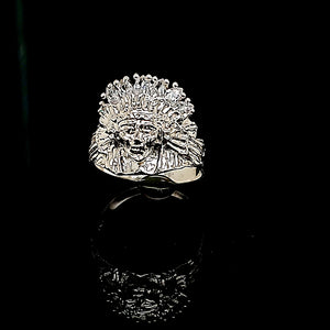 925 silver Indian Head Ring