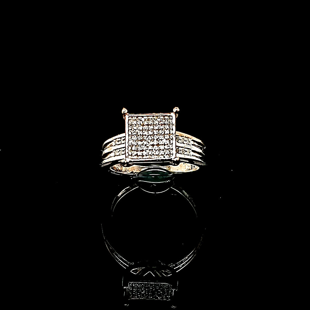 925 Silver Square Ring