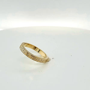 10K Gold Greek Ring