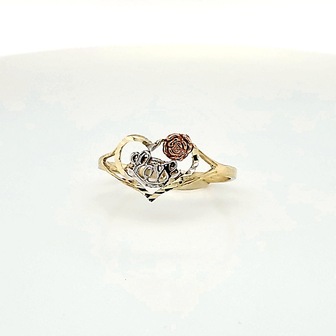 10K Gold Heart Ring
