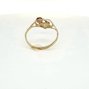 10K Gold Heart Ring