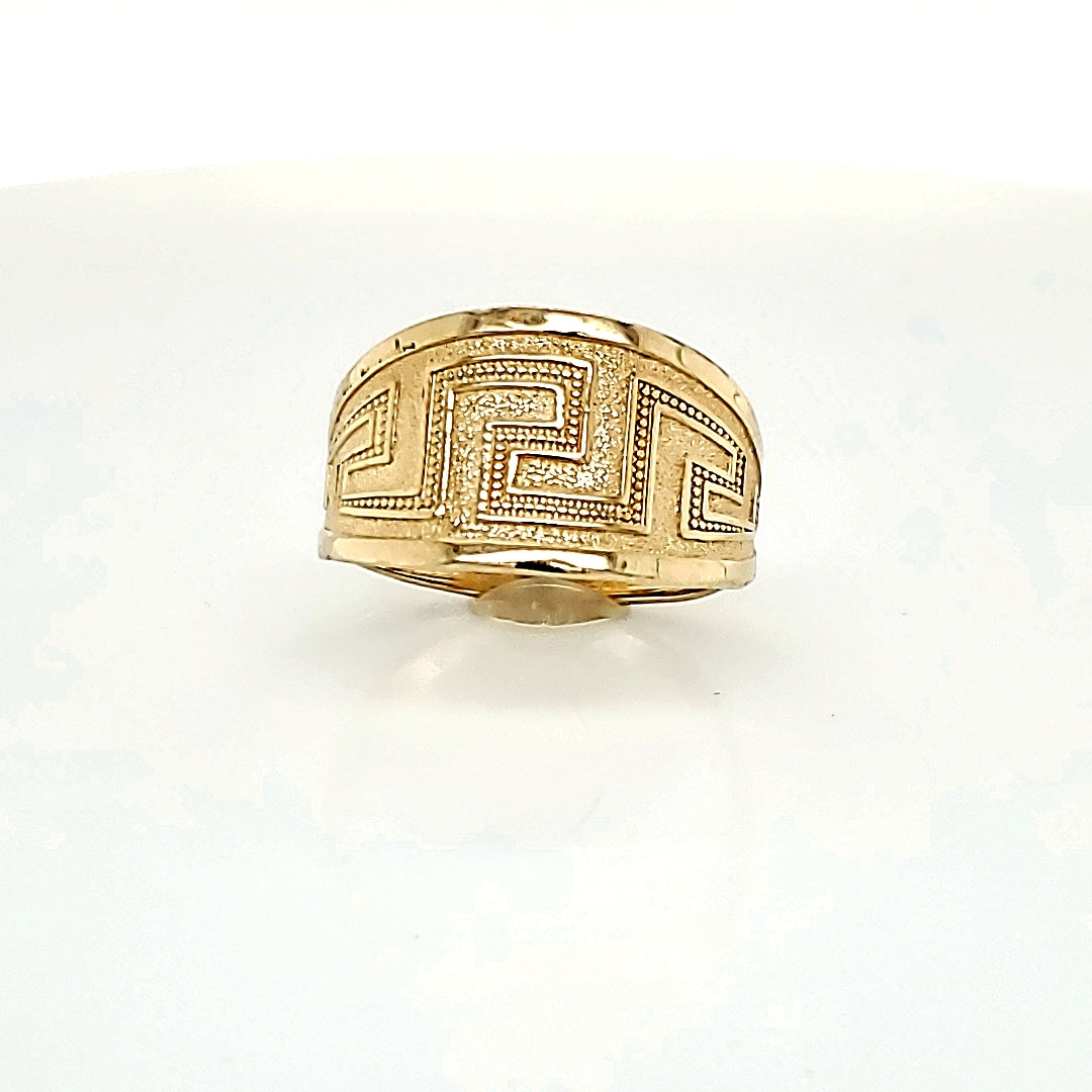 10K Yellow Gold Greek Style Ring