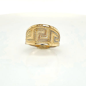 10K Yellow Gold Greek Style Ring