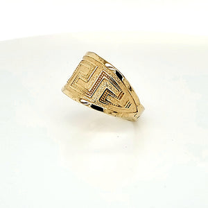 10K Yellow Gold Greek Style Ring