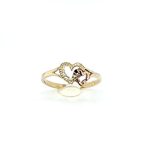 10K Gold Heart Ring