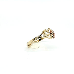 10K Gold Heart Ring