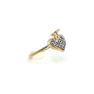 10K Gold Heart Ring