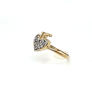 10K Gold Heart Ring