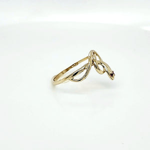 10K Gold Snake Ring