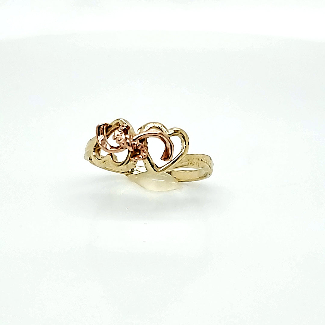 10K Gold Heart Ring